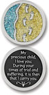 Product: Footprints Glitter Painted Medallion