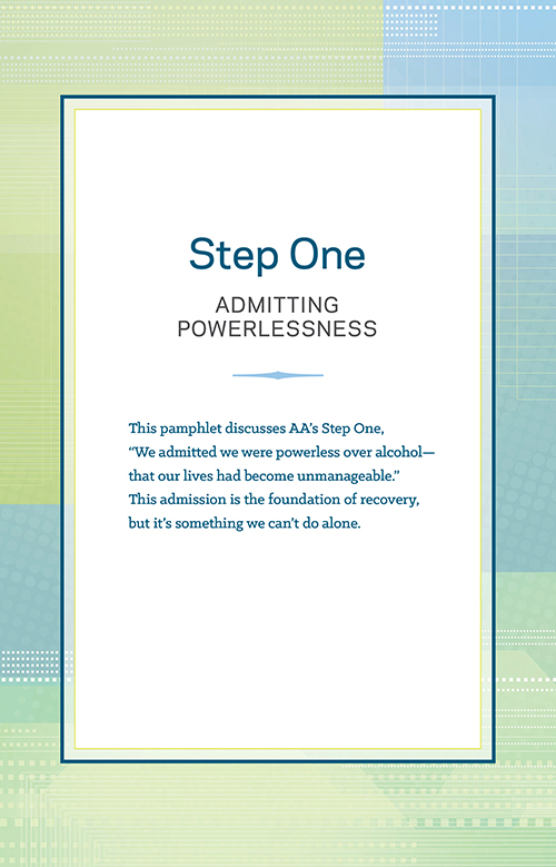 Product: Step 1 Admitting Powerlessness