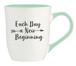 Each Day a New Beginning Mug Green