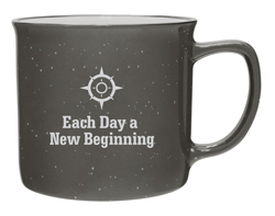 Each Day a New Beginning Mug Gray