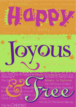 Happy Joyous and Free Greeting Card