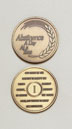 Product: Compulsive Overeaters Blank Wheat Design Medallion