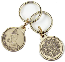 One Day at a Time Key Ring Charm
