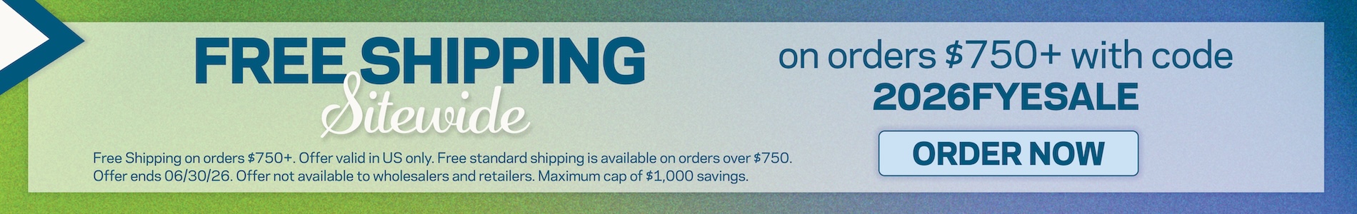 FYE Sale Free Standard Shipping on orders greater than $750 within the US