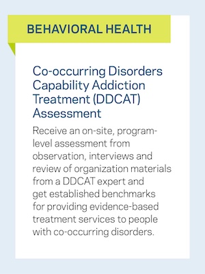 Behavioral Health: Co-occurring Disorders Capability Addiction treatment (DDCAT) Assessment