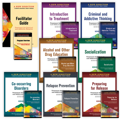 The complete seven module curriculum books from A New Direction